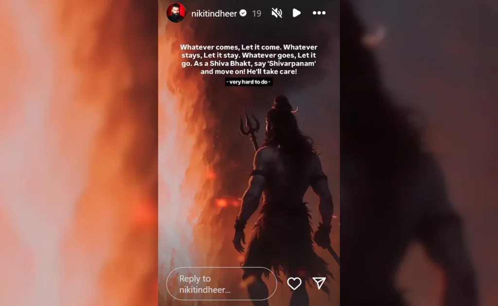 pankaj dheer son nikitin dheer instagram post 